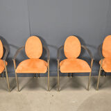 Vintage dining chairs by Belgochrom, set of 4 - 1980s