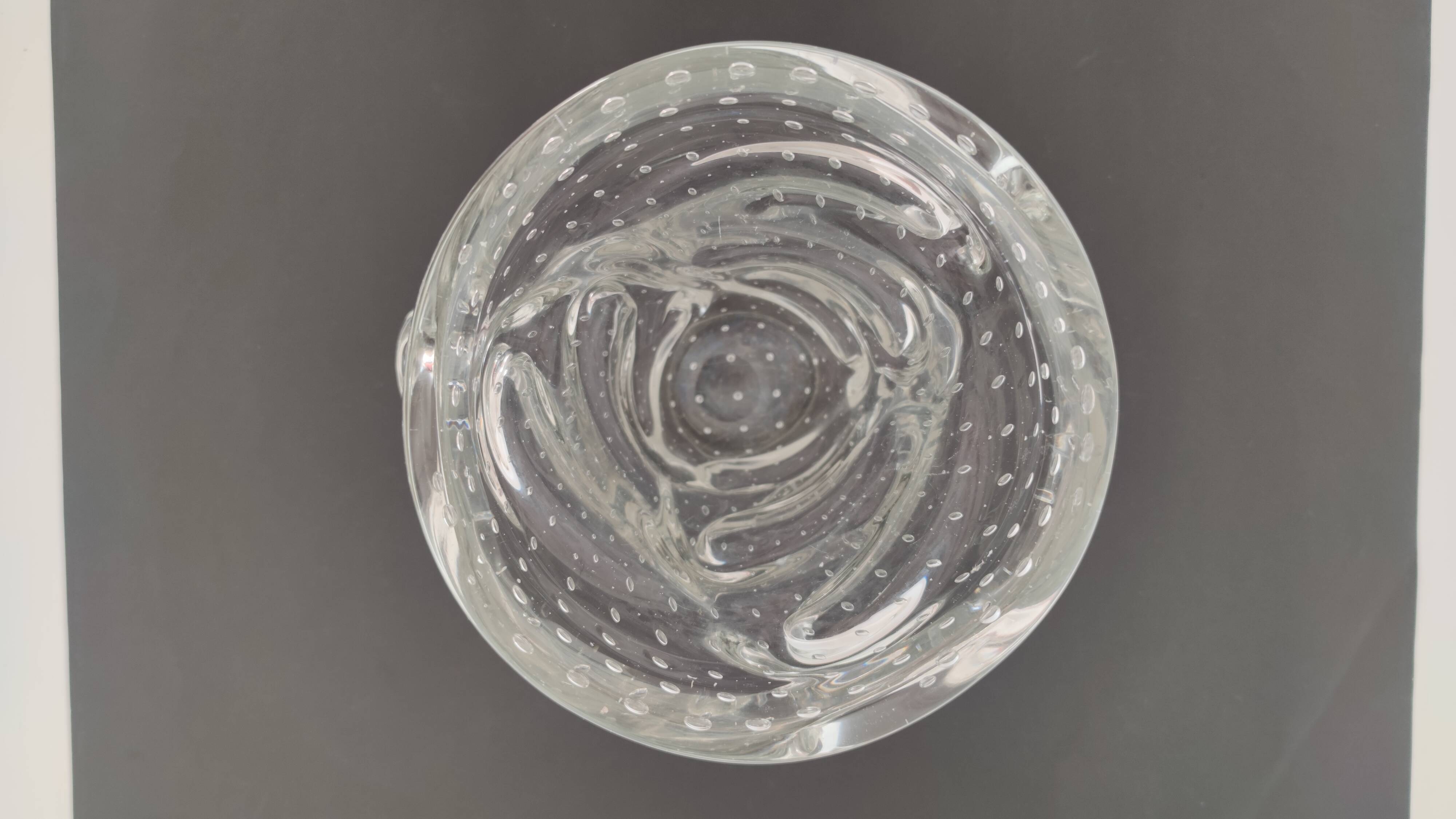 Vintage Crystal Vase Signed Schneider France
