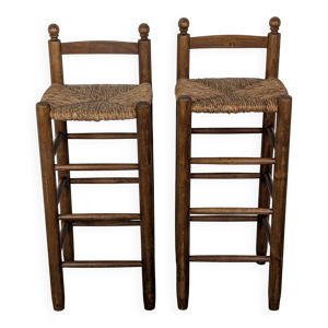 Tabourets hauts en bois