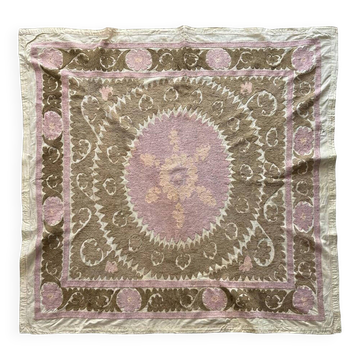 Vintage hand-embroidered tablecloth 145x159 cm