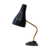 Lampe de bureau en métal bleu par Asea Suède années 1950