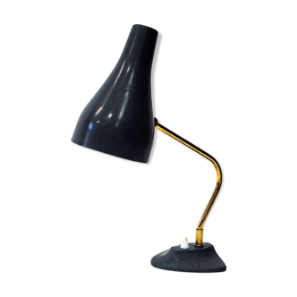 Lampe de bureau en métal bleu par Asea Suède années 1950