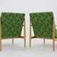Pair of beech armchairs by ton ,czechoslovakia, 1960