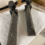 Pair of anthropomorphic andirons