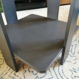 Art deco coffee table in wood and glass