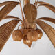 Grand lustre « cocotier » « palmier » en rotin