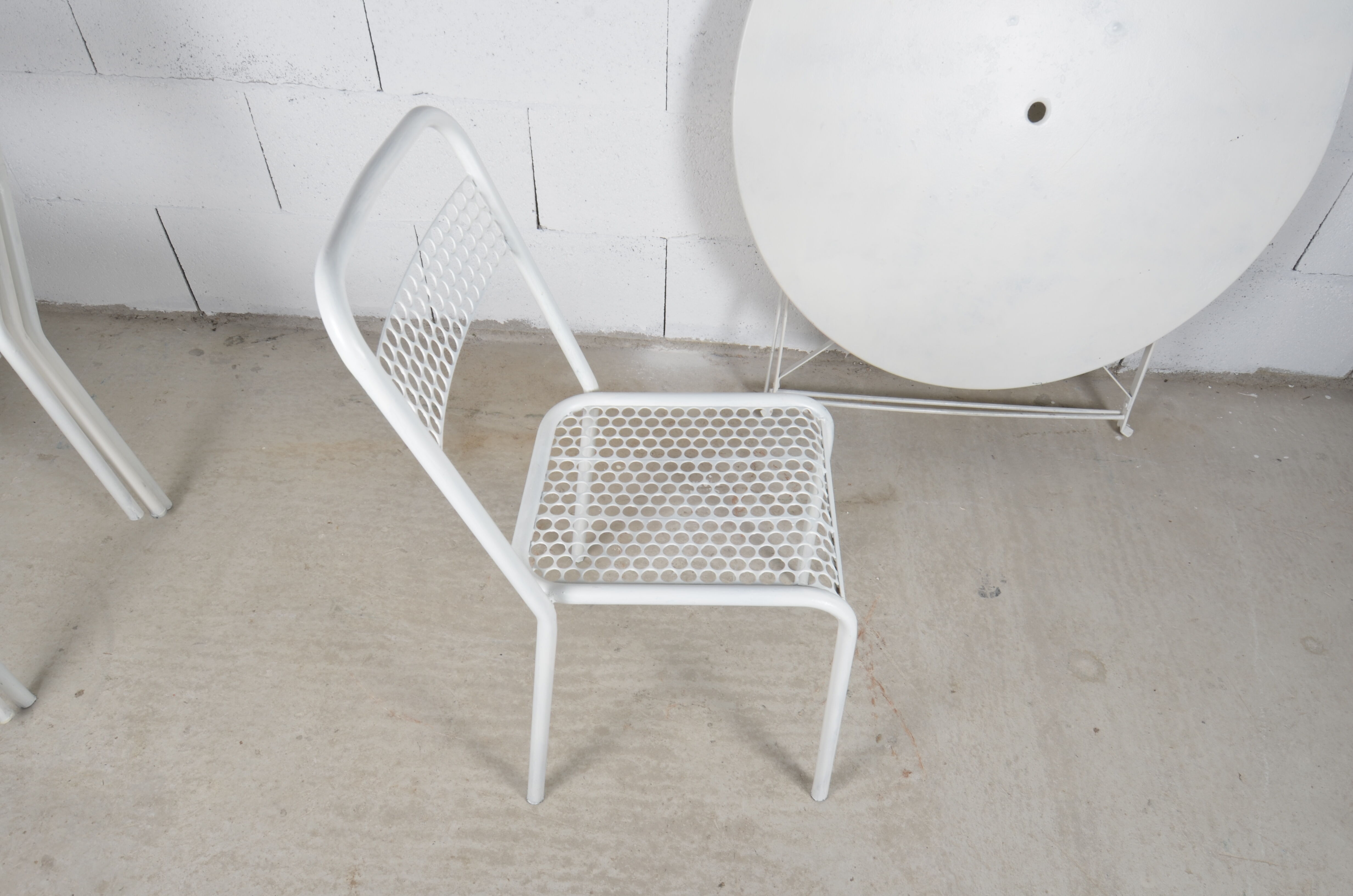 Garden set - 4 René Malaval chairs and table