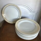 Set of 6 flat plates Lunéville