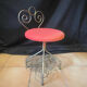 Chaise en fer forgé doré années 50