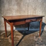 Antique French oak table, 19th century.