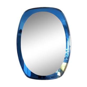 Mirror on blue glass plate 60×80 cm