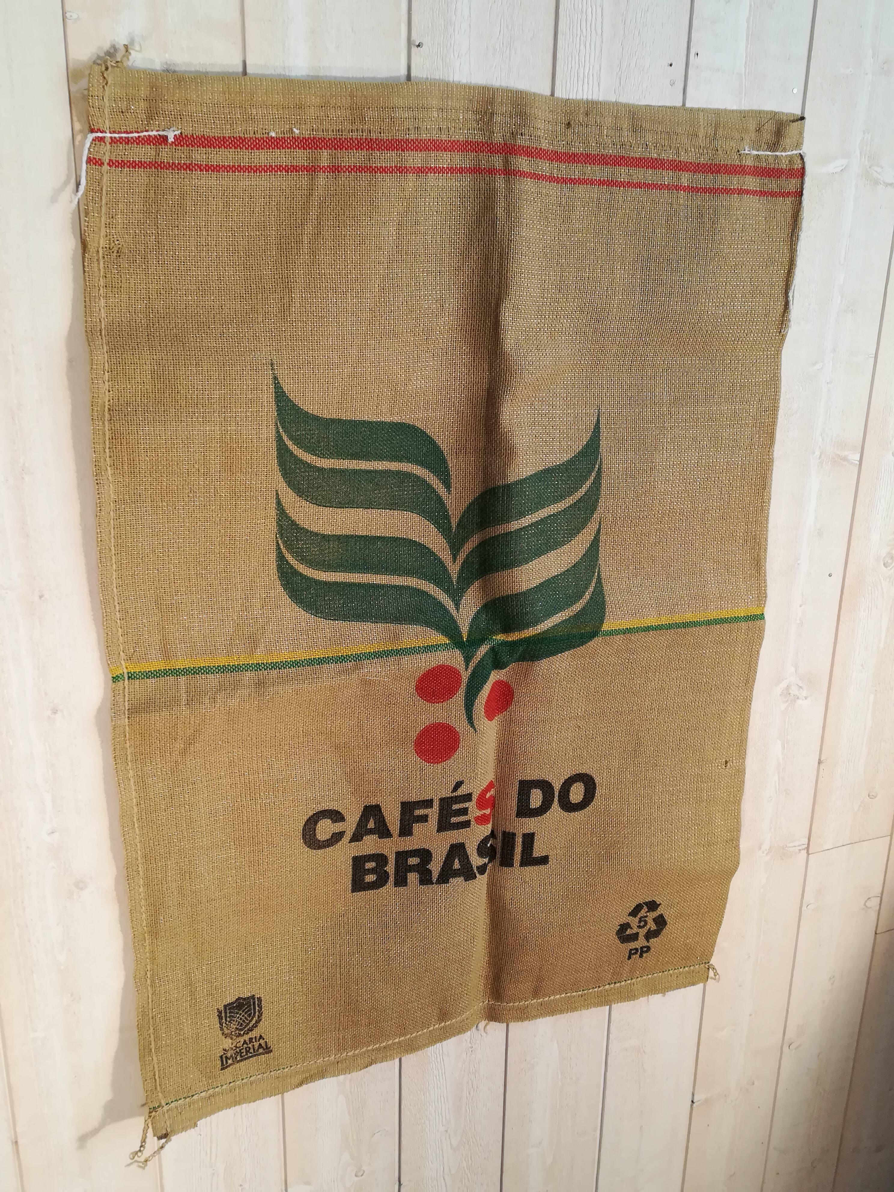 Sac à café "do brasil"  en toile de jute