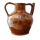 Orjol ancien français à glaçure orange foncé, provenant du Languedoc