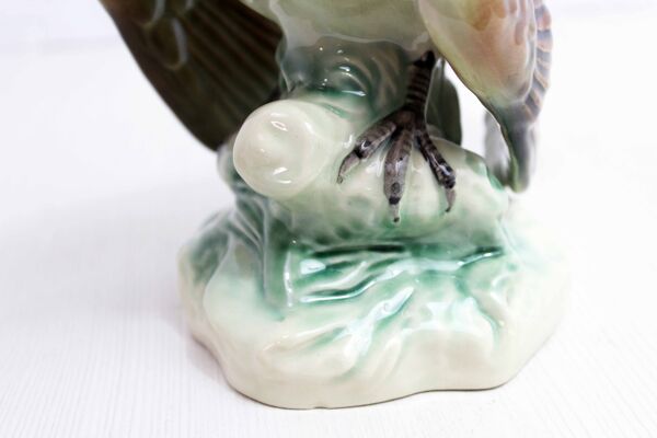 Figurine de coq en céramique