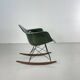 Eames Herman Miller 1950s RAR rocking chair in dark olive green