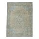 1960s Vintage Persian Handmade Wool Cotton Yellow Area Rug 284x366