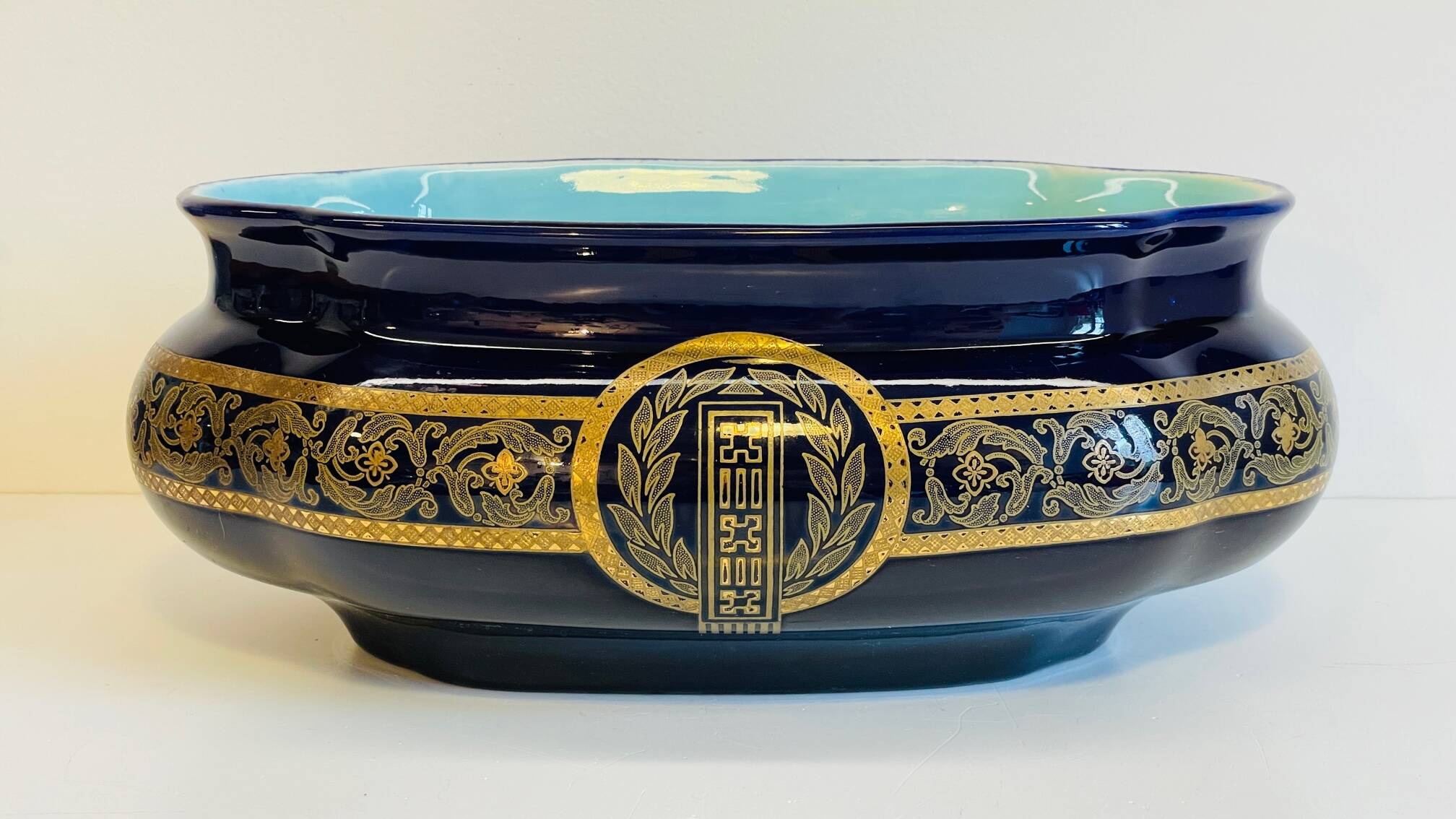 CACHE POT Ceramic SARREGUEMINES France