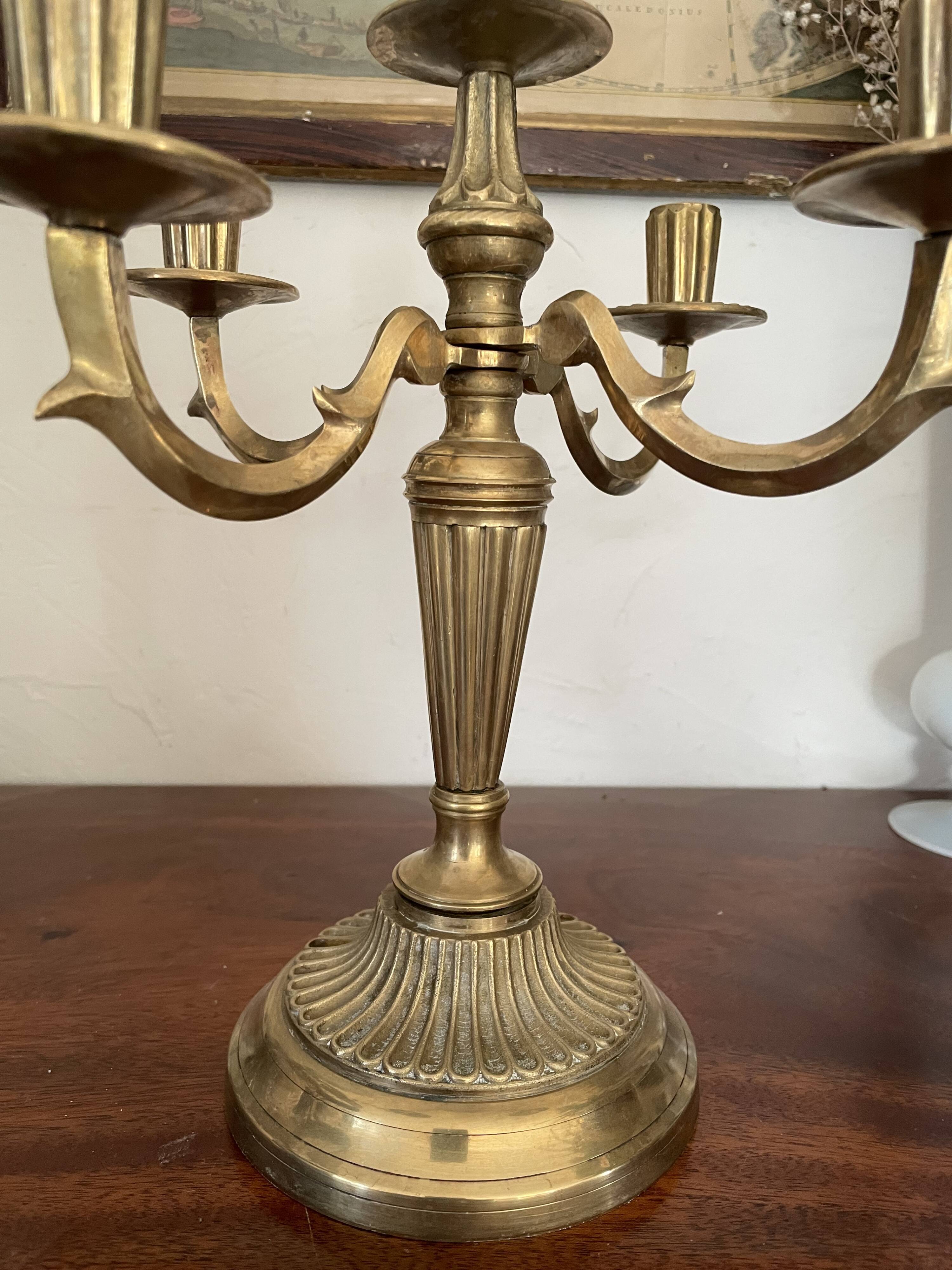 Chandelier en laiton