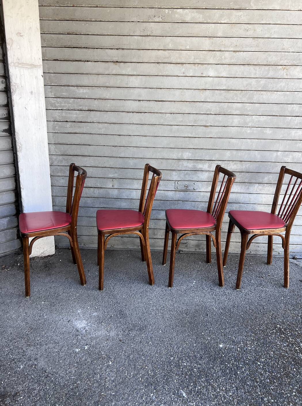 (Lot) 4 Chaises Bistrot Baumann