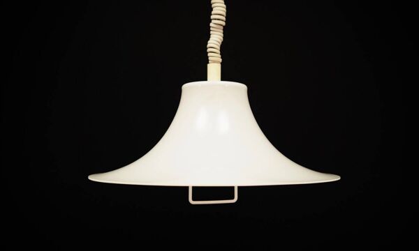 Suspension danoise blanche par Fog & Morup, années 1970