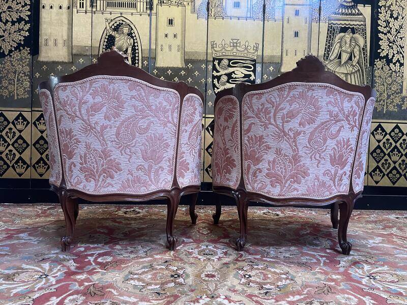 Pair of Louis XV armchairs - Rocailles