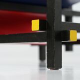Red And Blue Arm Chair by Gerrit Rietveld for Cassina