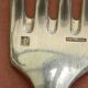Set of 10 cutlery in silver white metal