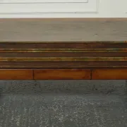 Vintage Coffee Table in Faux Leather with Internal Storage for Books