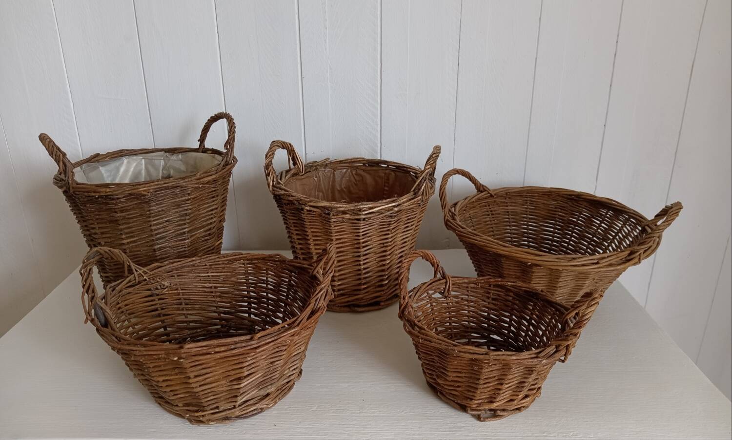 Lot de 5 corbeilles