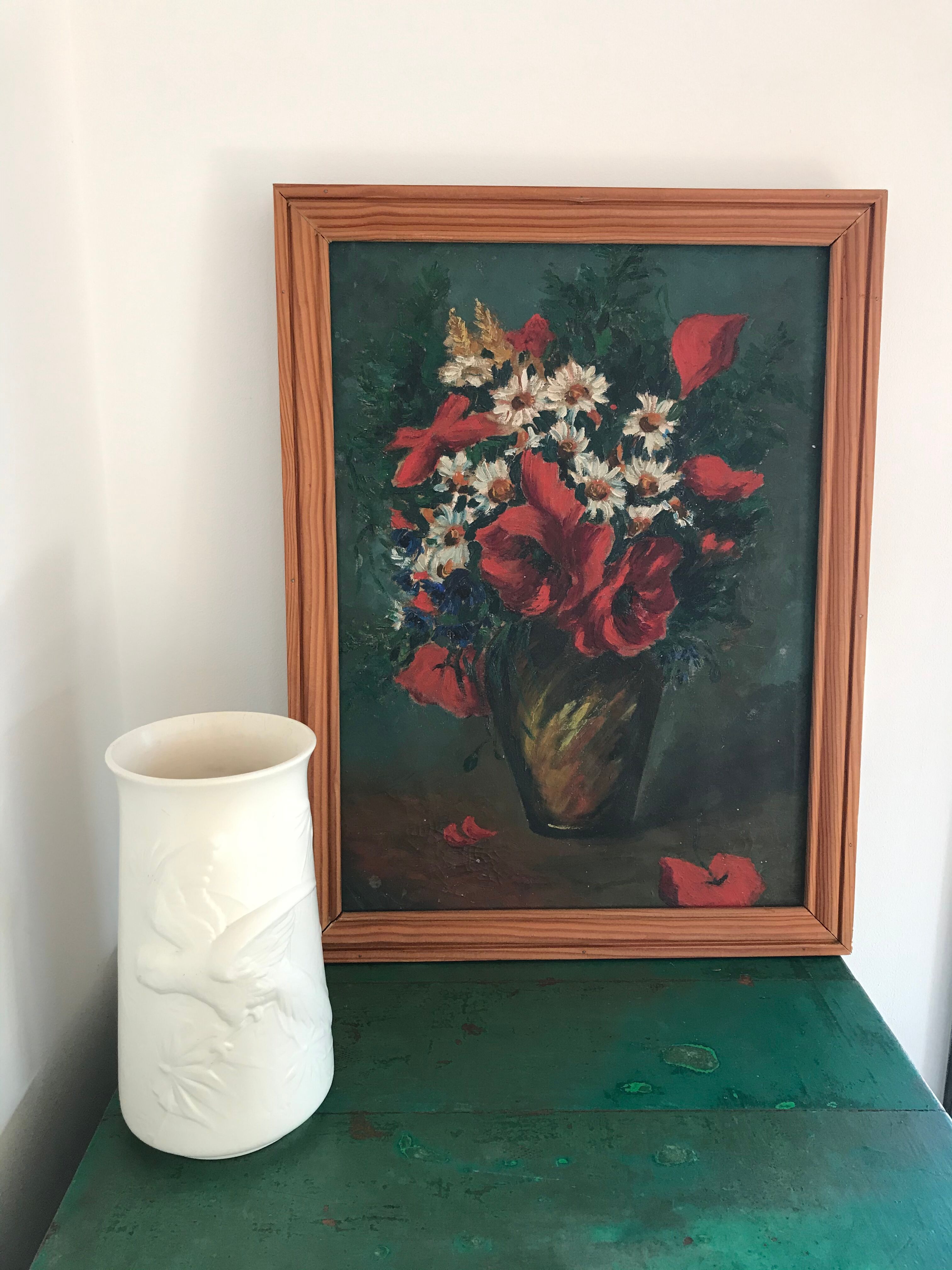 Old scale oil painting