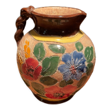 Pretty vase of Vallauris with flower pattern signed J.Massier