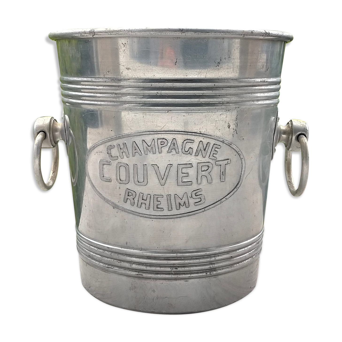 Aluminum champagne bucket 30 years COVERED RHEIMS