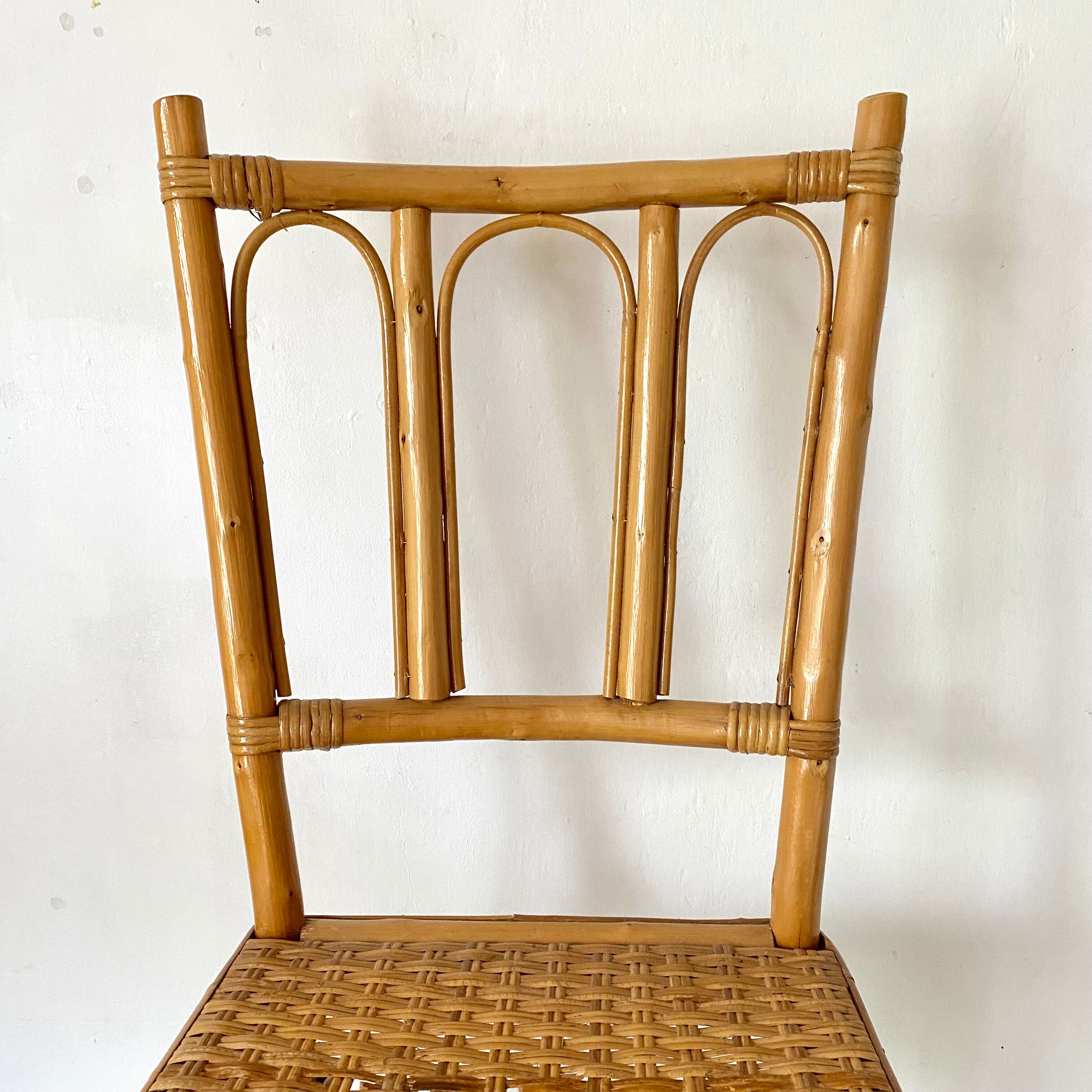 Rattan chair 60s-70s