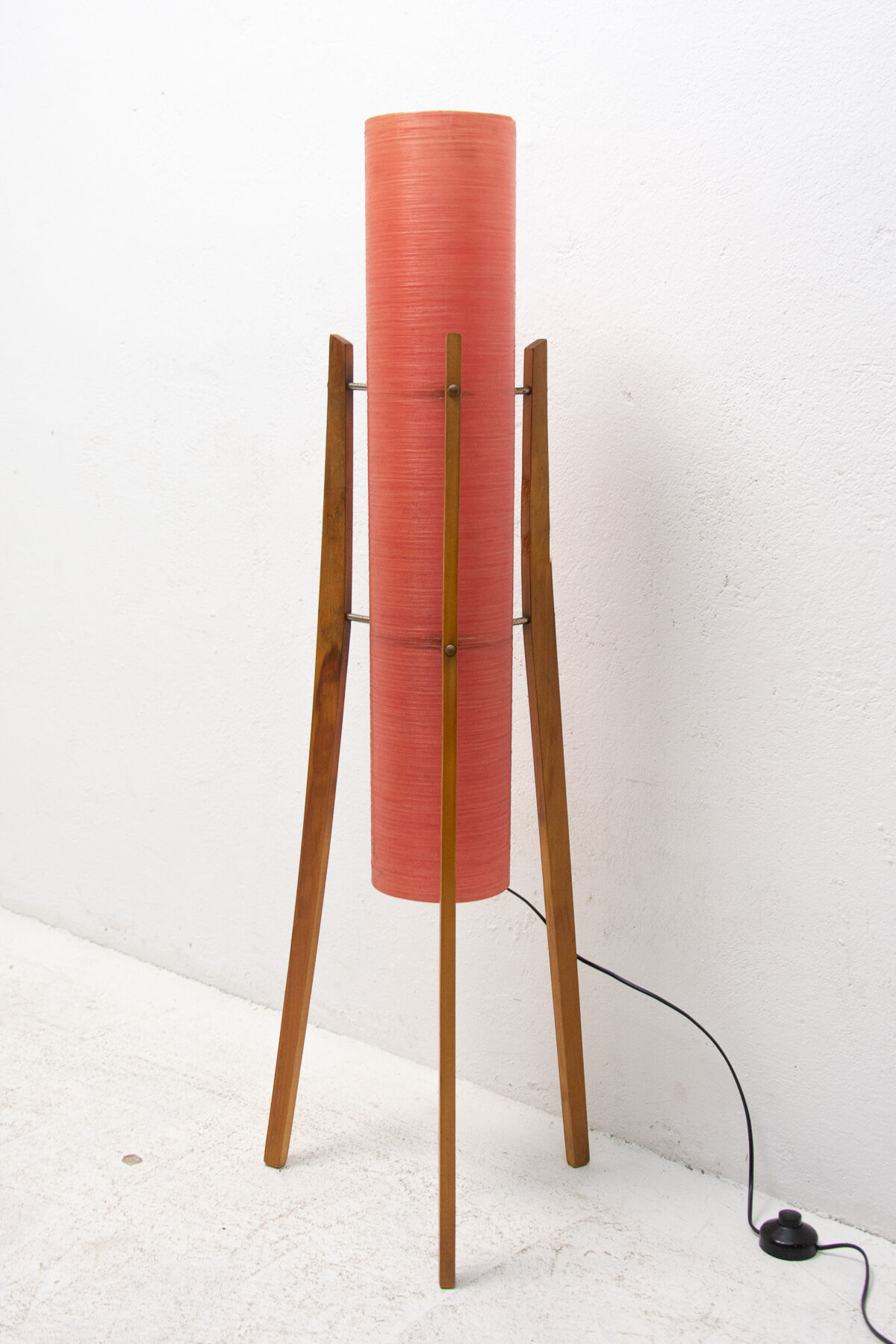 Mid century Rocket floor lamp, Brussels period, 1950´s, Czechoslovakia