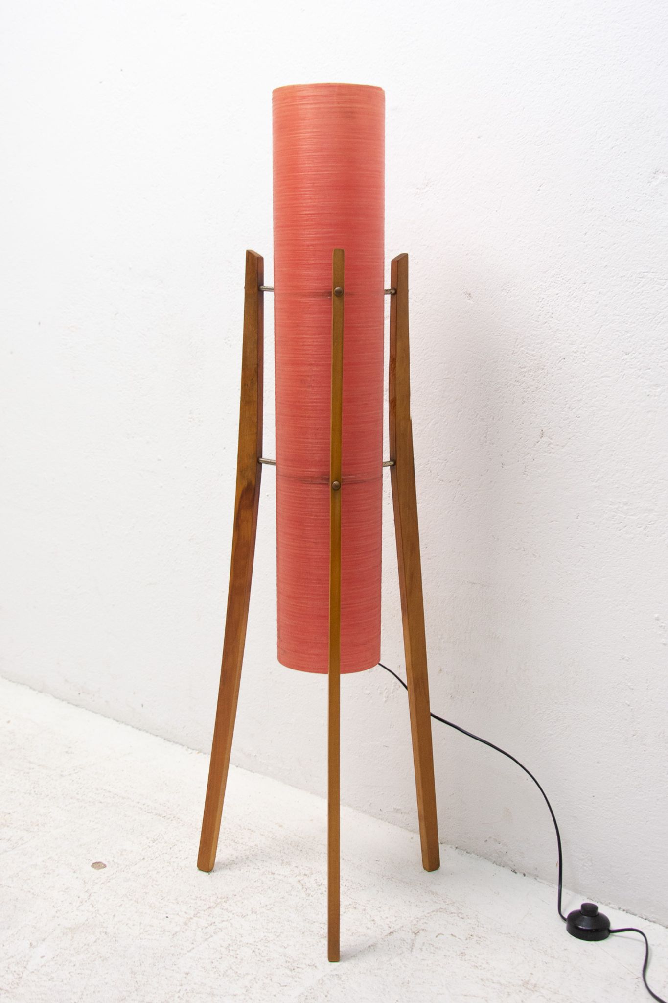 Mid century Rocket floor lamp, Brussels period, 1950´s, Czechoslovakia