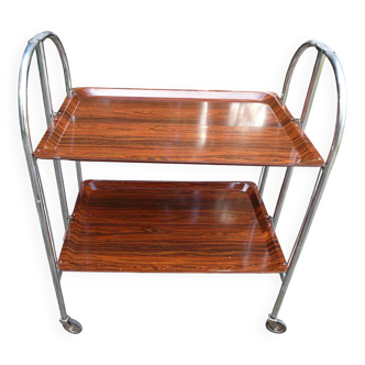 Desserte roulante pliable vintage 2 plateaux