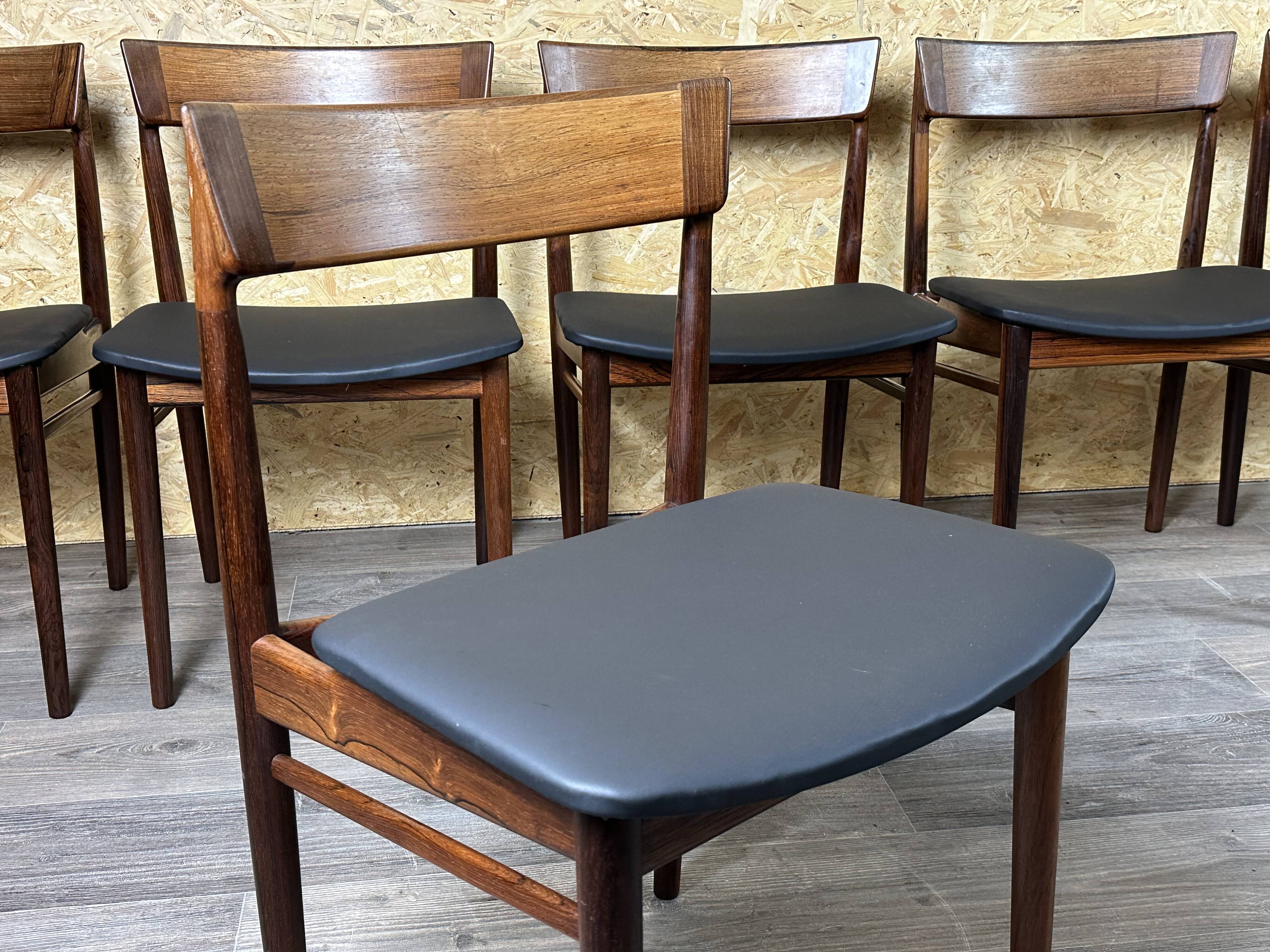 Set of 6 Henry Rosengren Hansen Model 39 Dining Chairs Rosewood