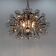 Unique Italian Space Age Chrome & Crystal Glass Chandelier, 1970s