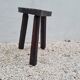 Tabouret de traite tripode coeur