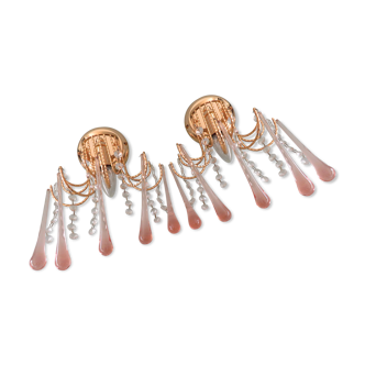 2 Murano bead appliques