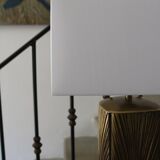 Brass and bronze lamp, Luciano Frigerio, Italy, 1970s