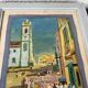 Tableau by Pierre Lagache, street scene in Bahia, Brazil, 1955, signed, framed.