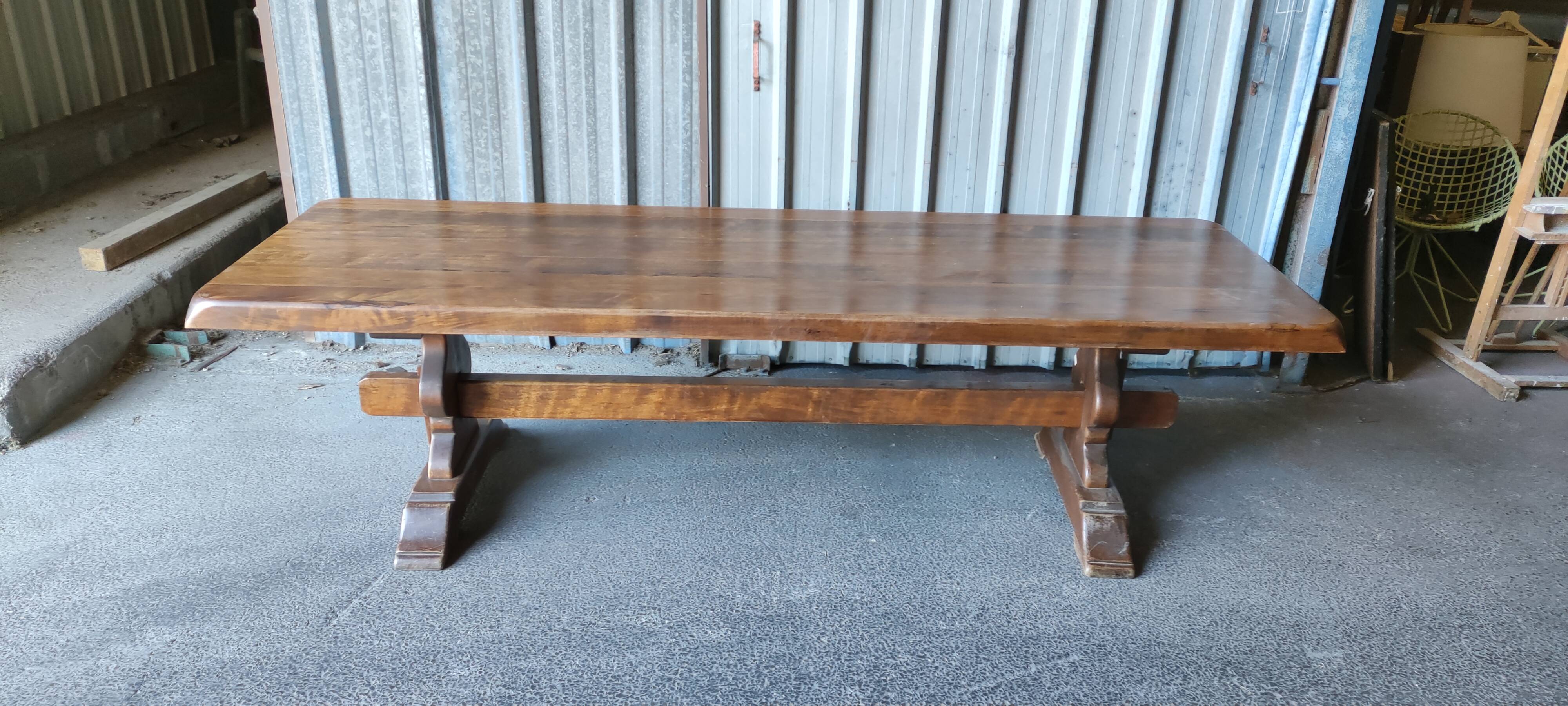 Monastery table 2.70 meters, farmhouse table