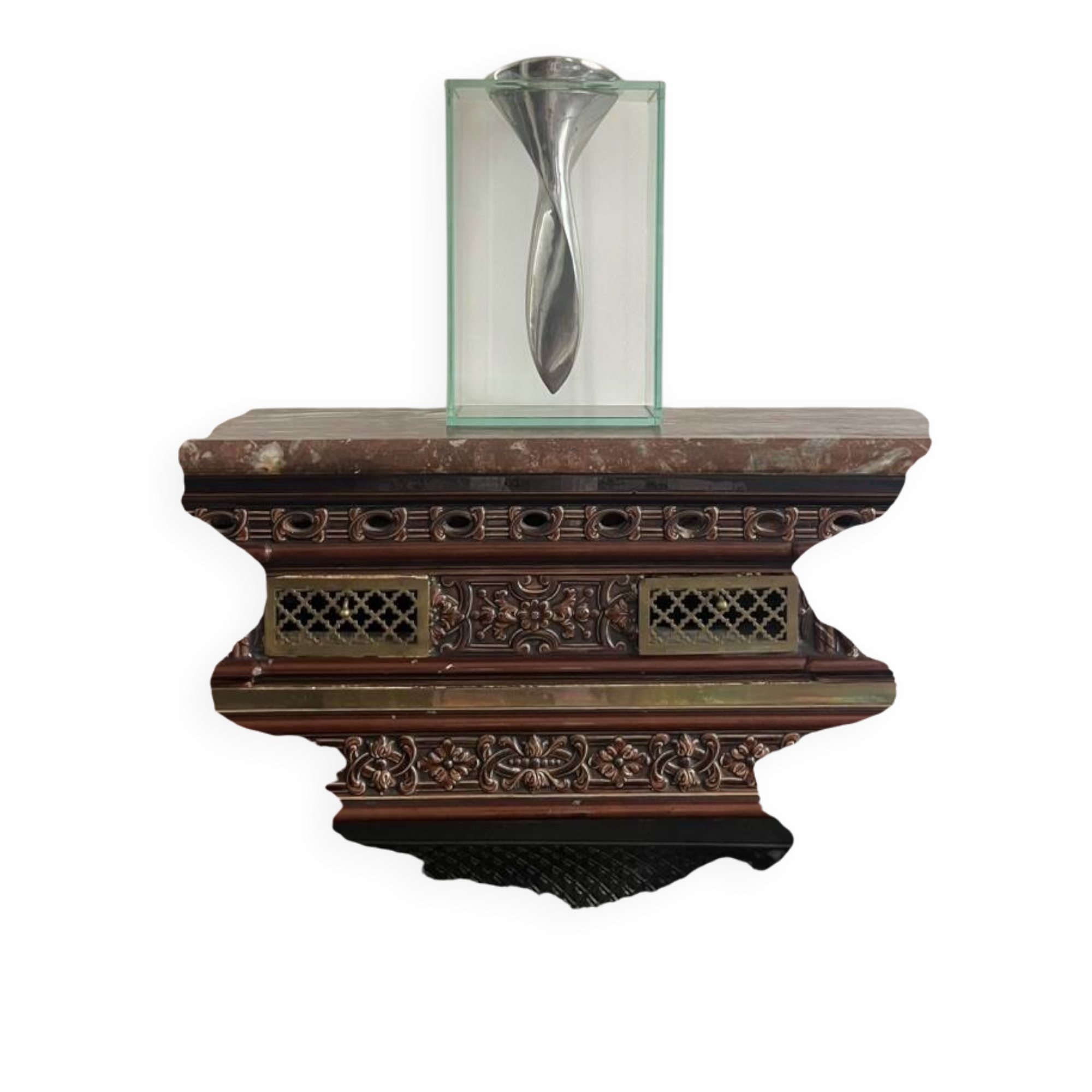 Designer aluminum soliflore vase