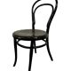 Thonet vintage black wooden chair