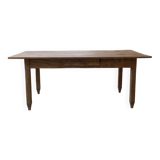 1950s oak butcher's farm table