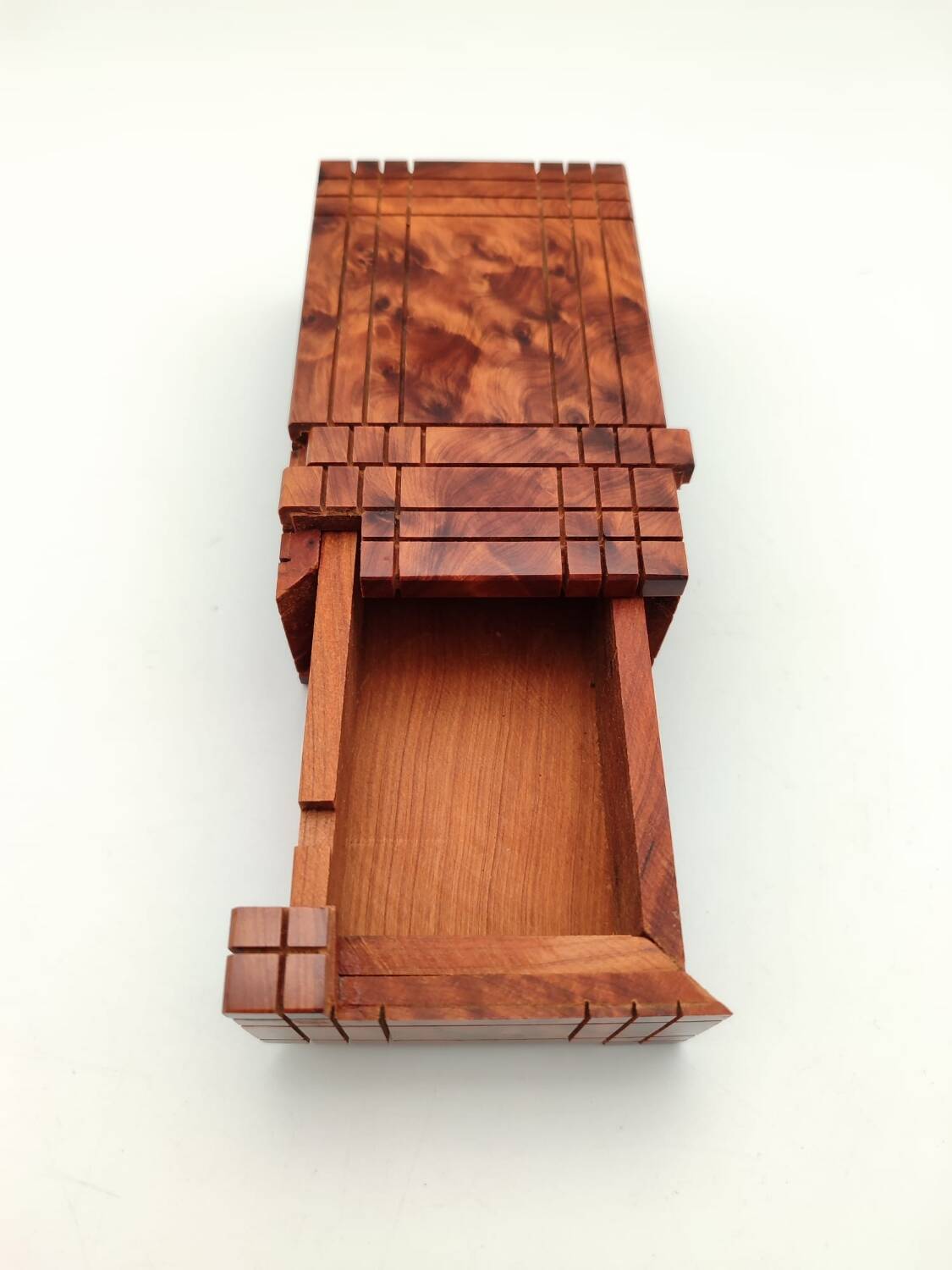 Secret box made of noble thuya wood