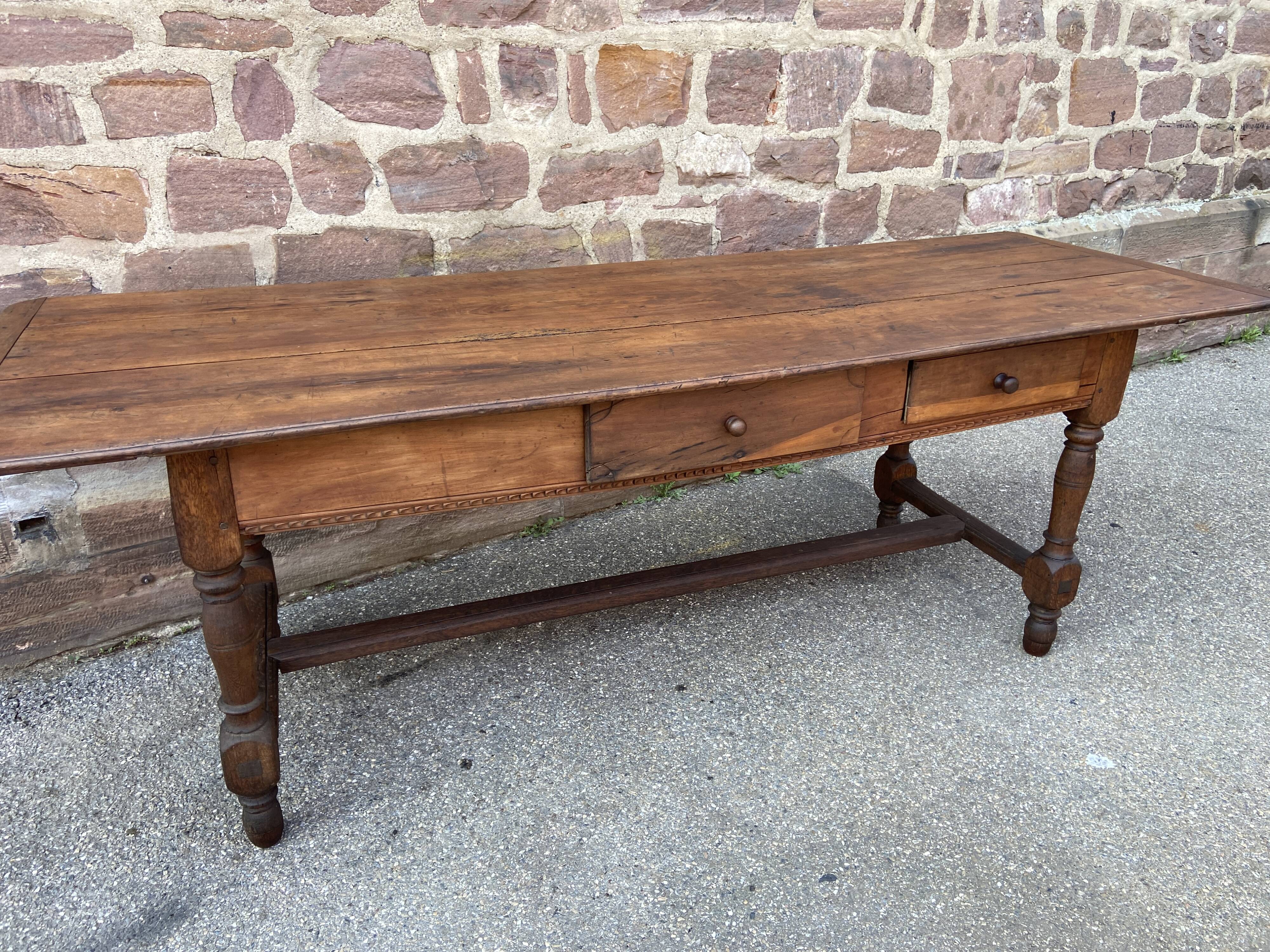 Large antique farmhouse table