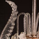 Art Decò Vintage Chandelier By Barovier e Toso, Murano Glass, 1940