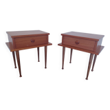 Pair of 60s bedside tables